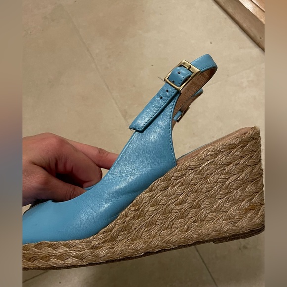 Palomitas blue peep toe wedge - Picture 6 of 8